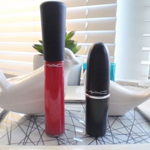 MAC Ruby Woo Lipstick & Wake up! Mineralize Glass